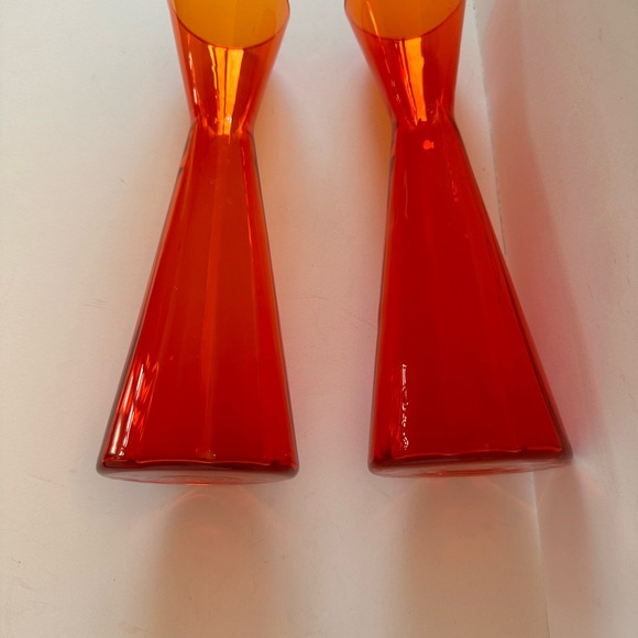 1960’s  Hand Blown Crystal Vases from Morgantown Glass Factory - Picture 5 of 7